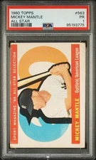 1960 Topps All-Star Mickey Mantle #563 PSA 1 New York Yankees