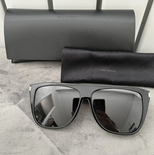 Saint Laurent SL 1 002 Sunglasses Black Aceta...