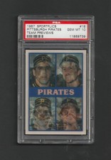 1987 Sportflics Barry Bonds RC  Pittsburgh Pirates Team Preview ~~ PSA 10 GEM MT