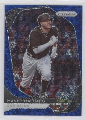 2020 Panini Prizm Quick Pitch Blue Donut Circle 121/199 Manny Machado #76 on6