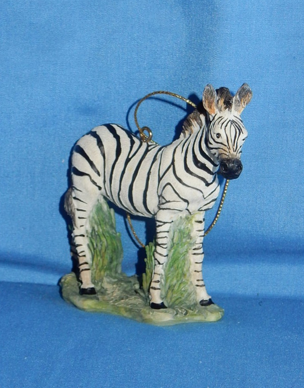 WWF World Wildlife Fund Burchell's Zebra Christmas Ornament 2001 Bloomingdales