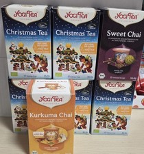 7x YogiTea Tee Christmas Tea, Sweet Chai, Kurkuma Chai MHD