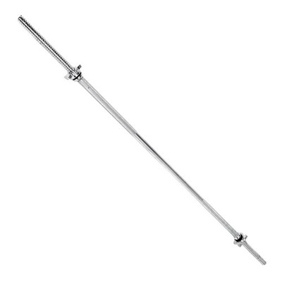 6 ft Barbell Straight Standard Weight Bar with Threaded Ends