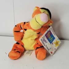 Disney Winnie the Pooh Tigger Beanbag Plush Toy Arcotoy Mattel with Tag 6"