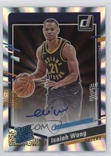 2023 Donruss Rated Rookie Holo Laser Signatures 61/99 Isaiah Wong #283 Auto 18k2