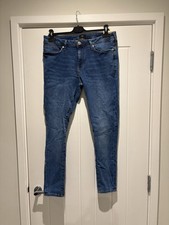 Men’s River Island New With Tags Blue Denim Skinny Jeans Stretchy W32 L30