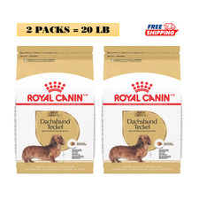 2 Packs, Royal Canin Breed Health Nutrition Dachshund Breed Specific 10 Lb