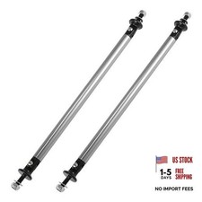 Silver Tone 200mm 7.87" Splitter Support Rods - Adjustable for Most Vehicles