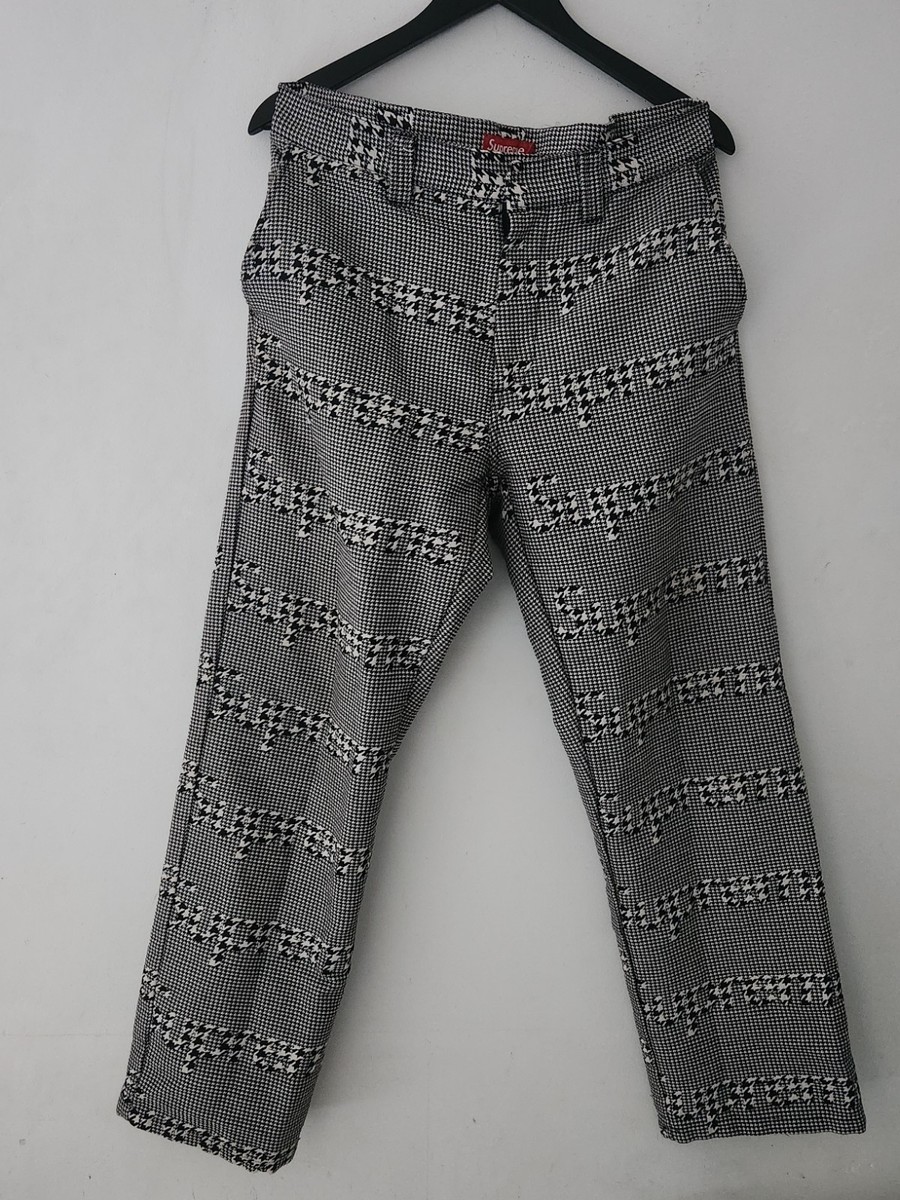 パンツ SUPREME 32 20AW Houndstooth Work Pant FW20 Supreme Black houndstooth work pant size 32 trousers