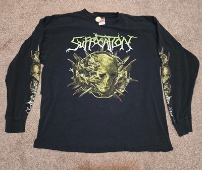 Vintage Suffocation Abomination Reborn Shirt LS  Metal 2XL FOTL 00s Y2K