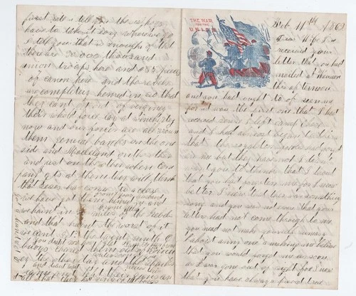 CIVIL WAR LETTER - 67th Ohio Vols - Rebels will Think Jesus is Close - CONTENT !