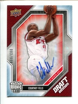 2009-10 Upper Deck Draft Edition Autographs #15 - Courtney Fells /999   Auto