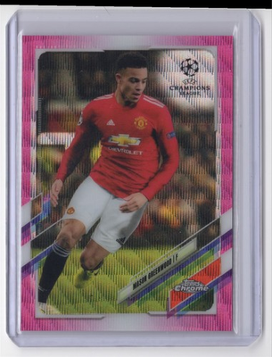 #ad 2020 Topps Chrome UEFA Champions League Pink Wave Mason Greenwood Manchester $0.99