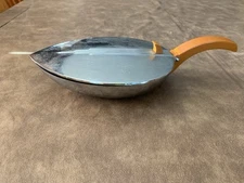 Vtg Art Deco Chase USA Silent Butler -- Butterscotch Bakelite Handle 1940's MCM