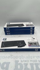 QR Computers QR-70 USB Wired Keyboard Mouse Combo Black Lot Of 4