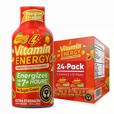 Vitamin Energy Tropical Infusion Extra Strength Energy Shot, 24 Pack - Up to ...
