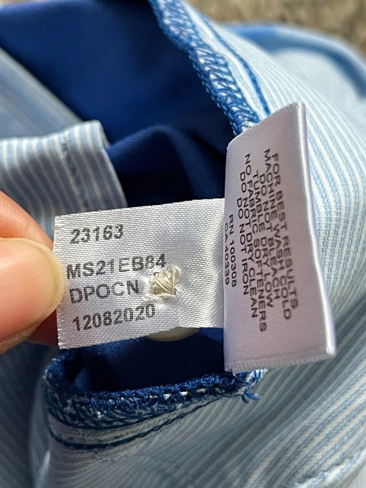 Pantalones Cortos Peter Millar Para Hombre 32 Azul Carrboro Fan Palm Sarga Golf 9" MS21EB84 Foto 4 de 4