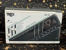 Vintage TREX BH-55 Portable AM/FM Radio Cassette Player - 2 AUX-IN - Equalizer