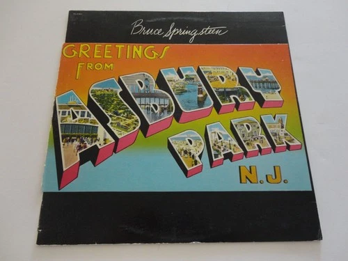 BRUCE SPRINGSTEEN GREETINGS ASBURY PARK  1973 GOLD SEAL PROMO 1st PRESS 2B/3D NM