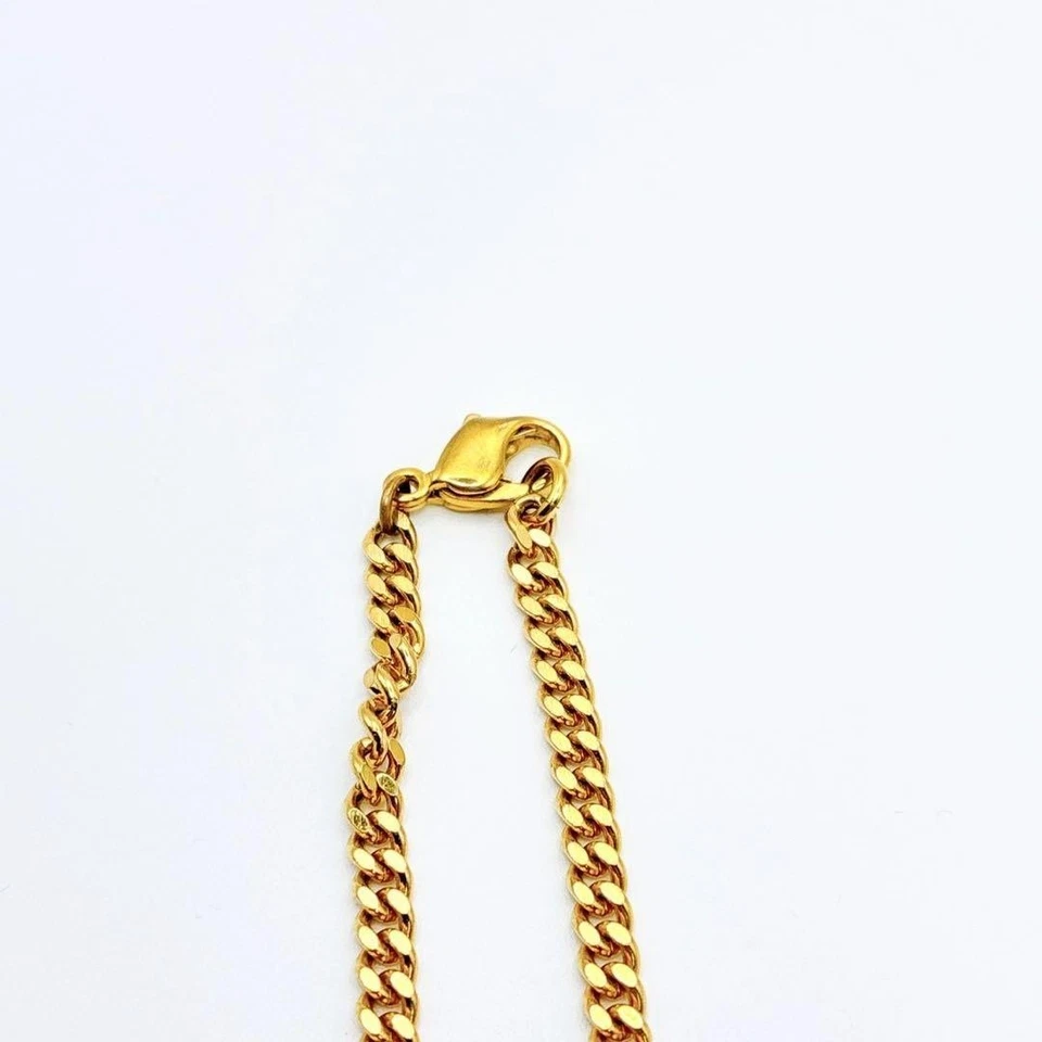 Pulsera Christian Dior Estrás Cadena Kihei CD Logo Tono Dorado De Japón Foto 4 de 4