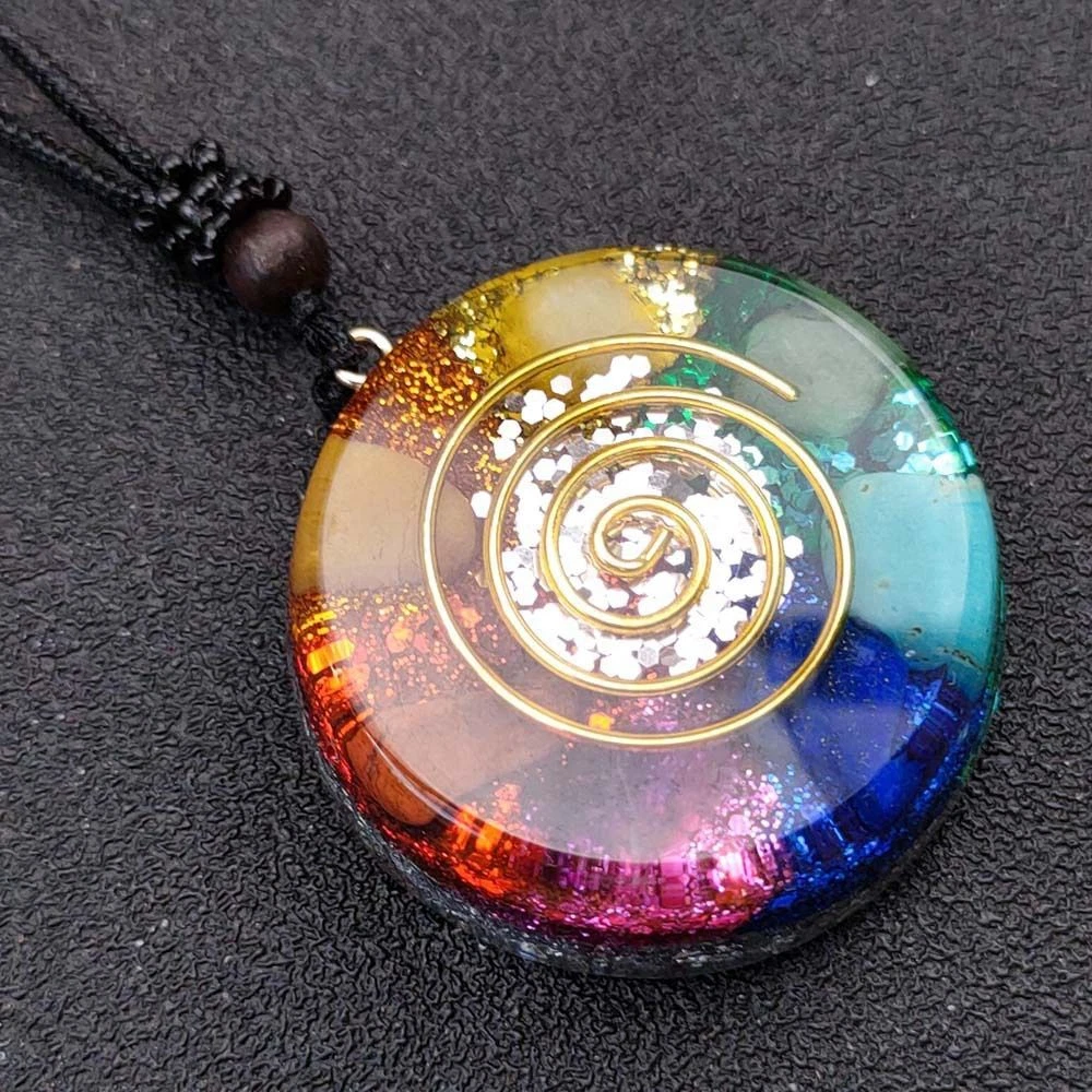 Resin on sale crystal necklace