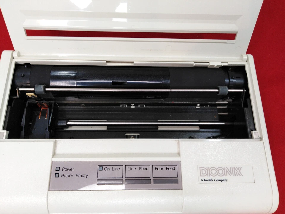 Impresora de inyección de tinta portátil Kodak Diconix puerto paralelo modelo 150 sin cabezal de impresión Foto 2 de 4