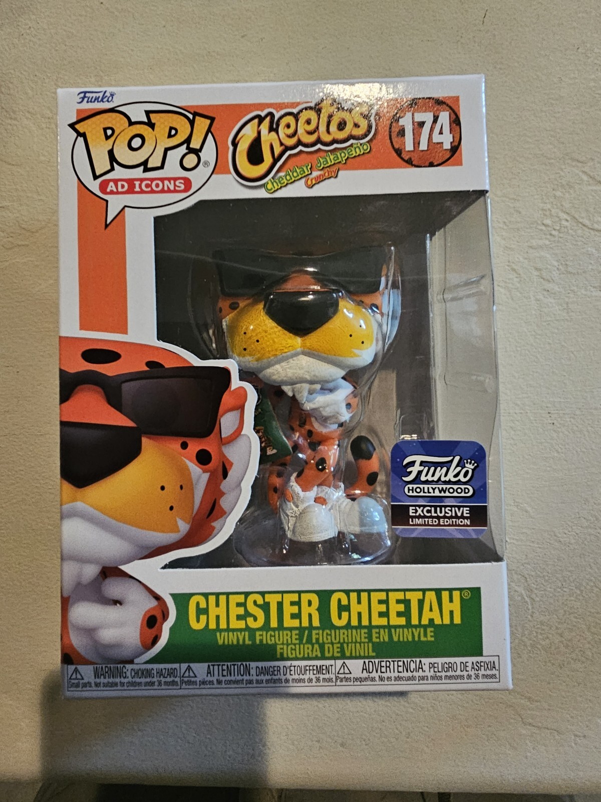 HOLLYWOOD EXCLUSIVE Chester Cheetah Funko Pop #174 Ad Icons Cheetos ...