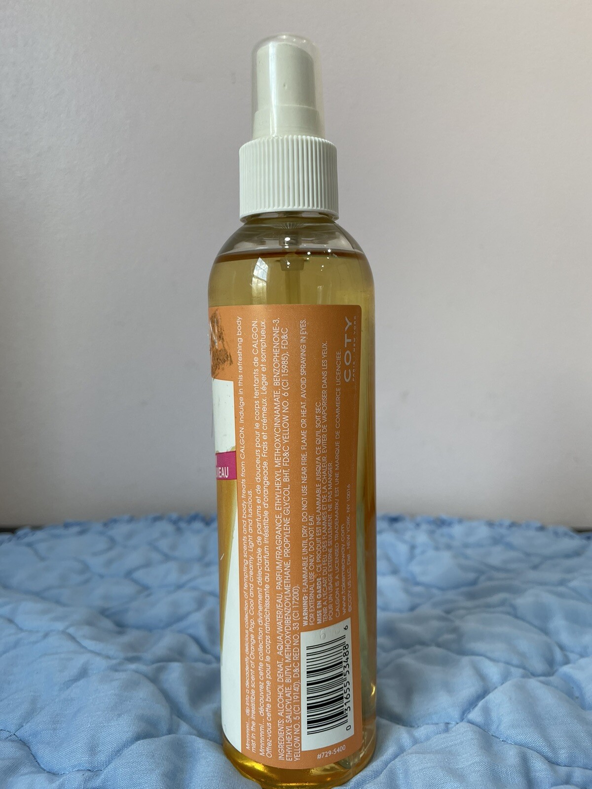 Calgon TAKE ME AWAY Body Mist ORANGE POP 8oz SPRAY Perfume Mmmmm!