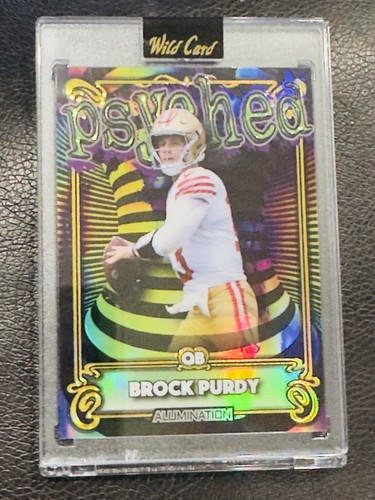 2023 Wild Card Alumination Brock Purdy Psyched ULTRA SSP #1/10 MVP? RARE 49ers - Picture 3 of 12