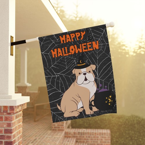 Halloween Bulldogge Garten & Haus Flagge - 2 Größen - tolles Geschenk für Bulldoggenbesitzer! - Bild 5 von 11