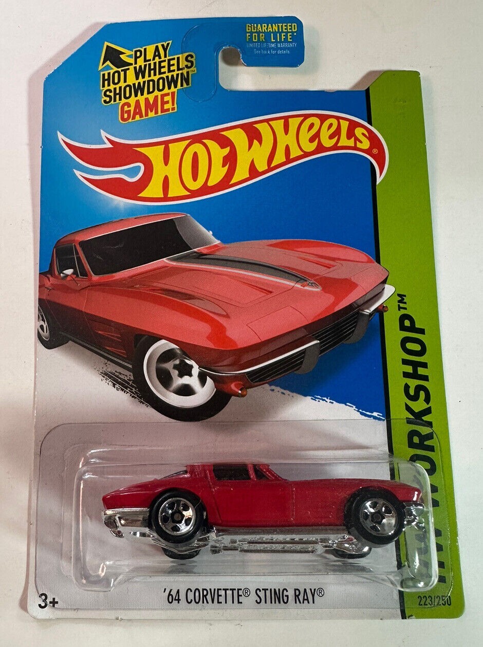 2014 Hot Wheels HW Workshop '64 Corvette Sting Ray (Red) #223/250 BFF02 (T20)