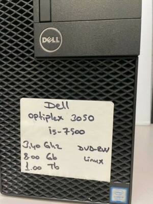 Dell OptiPlex 3050 SFF Intel i5 7500 3.4GHz 8GB 500GB DVDRW WIFI