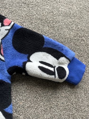 Mickey Mouse Marks And Spencer Hooded Fleece Age 3/4 Years - Picture 3 of 8