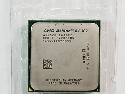 AMD ATHLON 62 X 2 5200+ 2.6 GHZ AD05200IAA6CZ CCB8F SOCKET AM2 CPU PROCESSOR