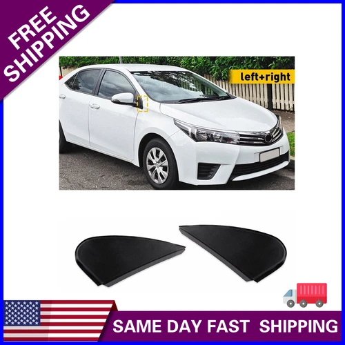 2x Car Side Mirror Corner Triangle Cover Trim For Toyota Corolla 2014 2015 2016