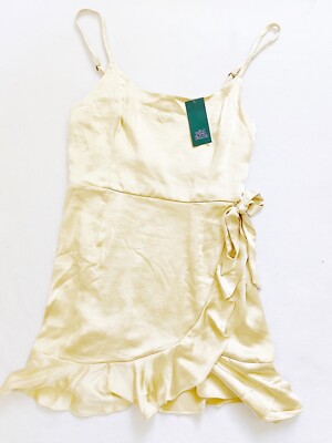 NWT Wild Fable Women's Ivory Satin Wrap 