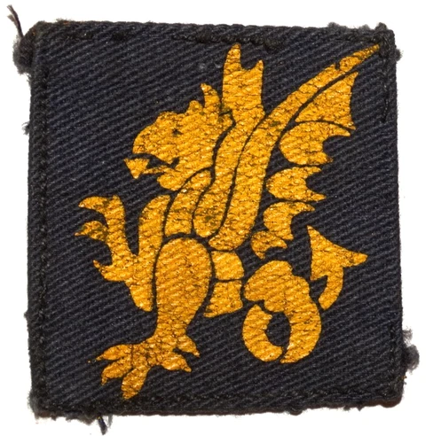 BRITISH MILITARY CAP BADGES, 43rd Wessex Division Painted Formation Sign, WW2