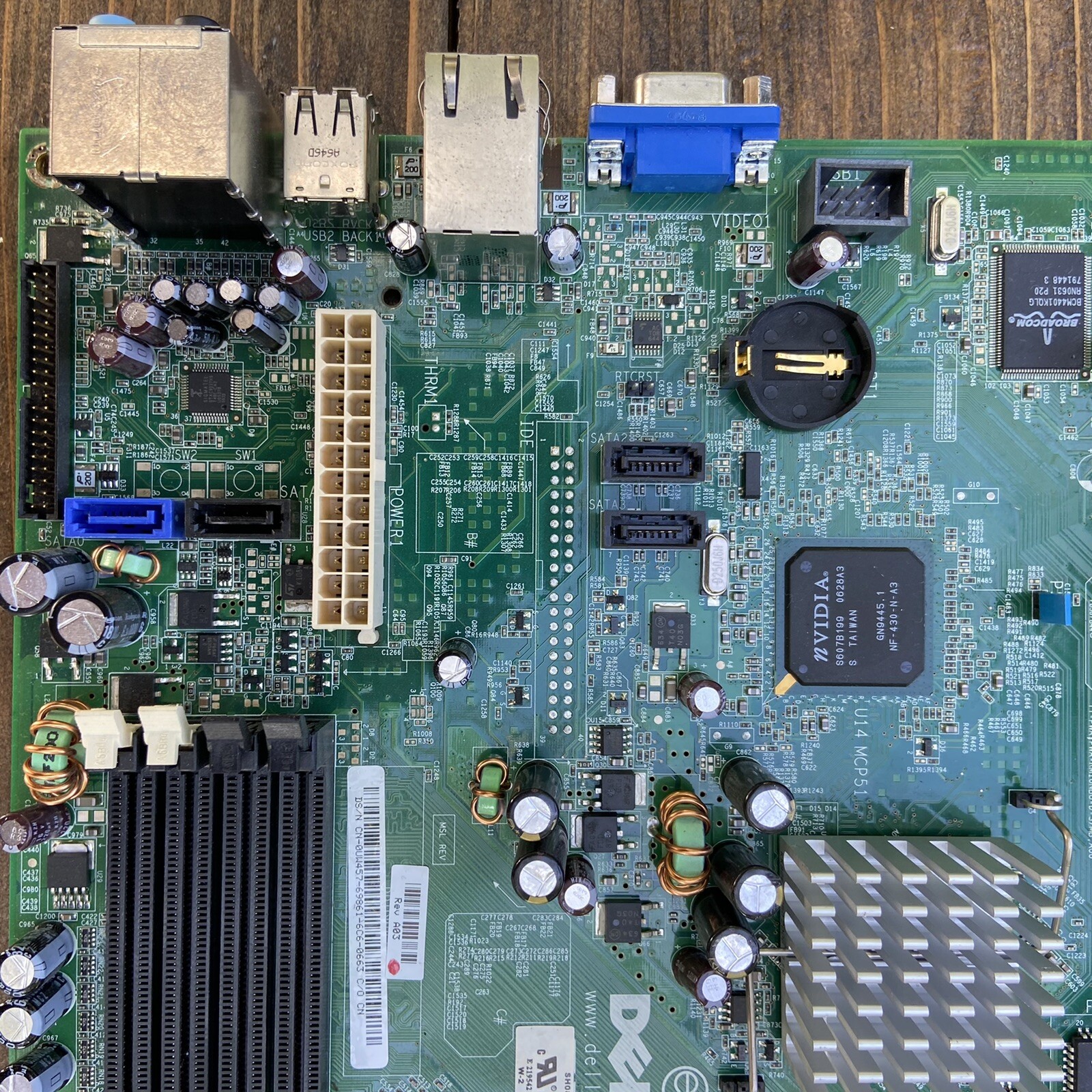 Dell E139765 AN2106 REV A03 AMD AM2 Socket Motherboard w Nvidia Nf-430 ...