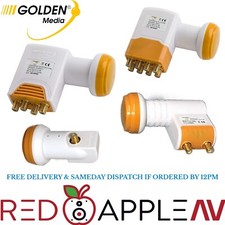 Golden Media Single Twin Octo Quattro 0.1db PLL Satellite LNB FREE Postage