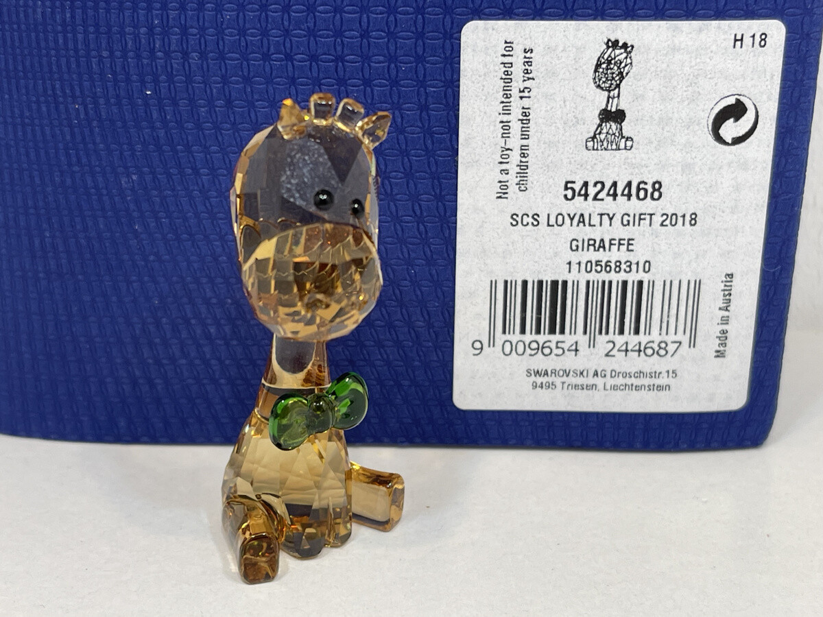 スワロフスキーの置物 Swarovski Figurine 5424468 ScS Giraffe 5cm. Excellent condition