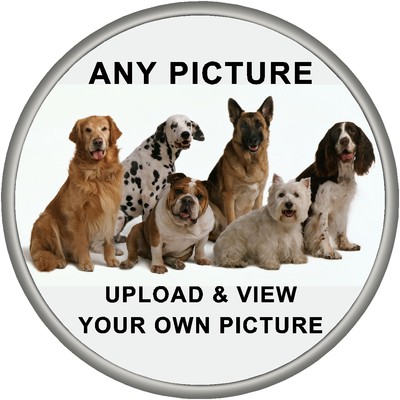 Personalisierter Reserverad Aufkleber DEIN EIGENES FOTO Design passend für halbstarre Abdeckungen