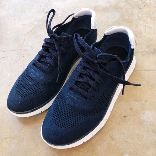 VIONIC Damen Fresh Joey Schnürschuhe Sneaker Nubukleder Navy