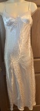 Forever 21 long gown zipper & underwire lovely M champagne 100% Rayon
