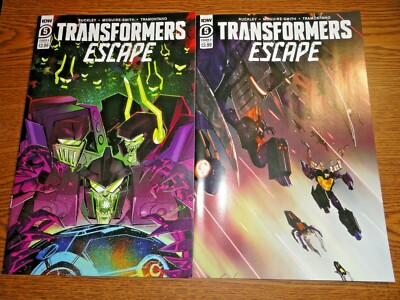 Transformers Escape #5 Set Mit 2 A & B Abdeckung Variante 1st Aufdruck IDW