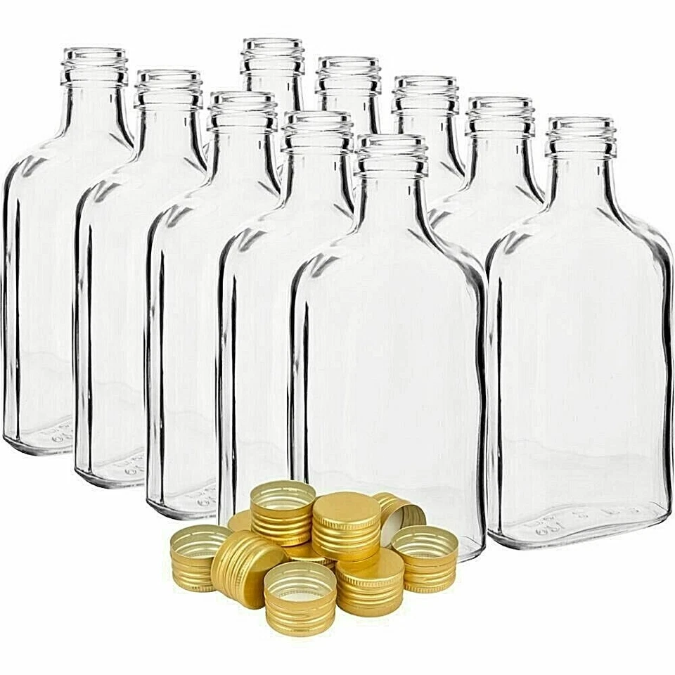 GLASS Bottles 10 x 200ml - Color Screw Caps Home Brewing Fast Shipping UK - Image 2 of 4