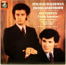EMI HMV UK Beethoven ZUKERMAN Violin Sonatas BARENBOIM ASD-3675