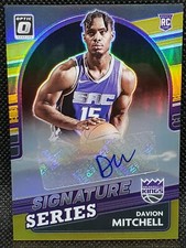 2021-22 Donruss Optic Signature Series GOLD Davion Mitchell AUTO RC 09/10!!