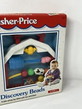 NEW NIB Vintage Fisher Price Activity Center Discovery Beads Farm House 1998