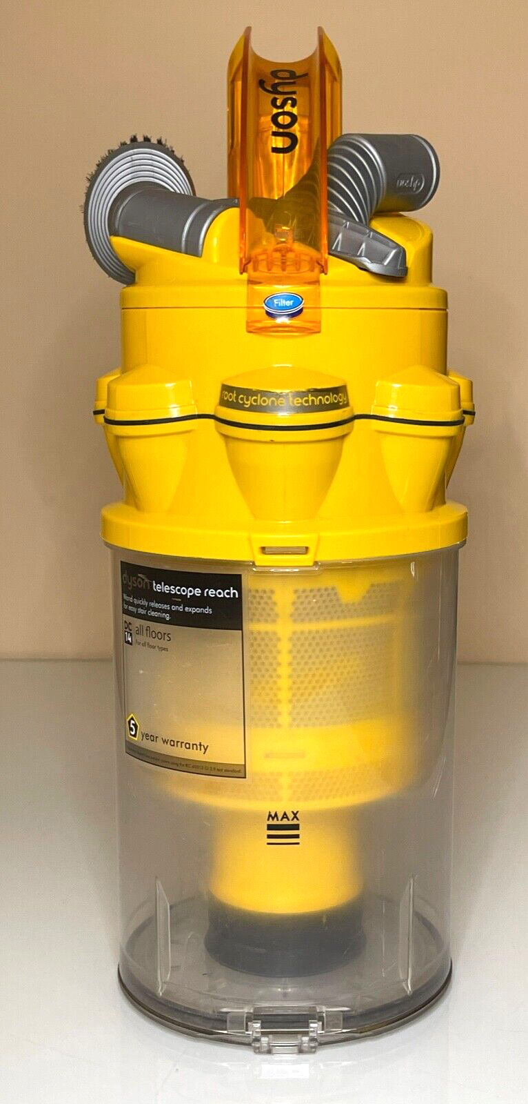 Dyson DC14 Yellow Assembly Dirt Dust Bin Vacuum Replacement Canister
