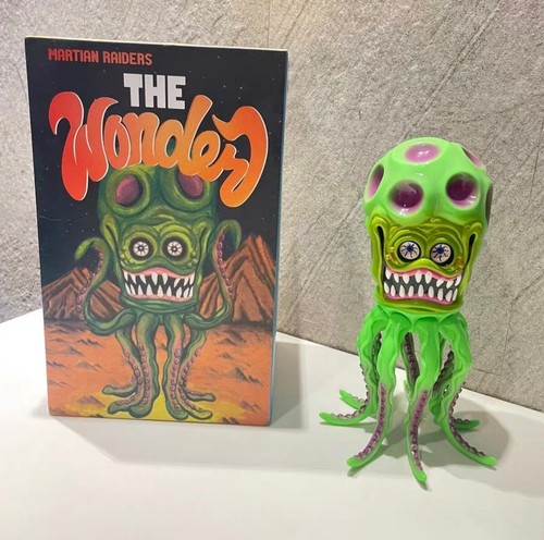 Shelterbank Octopus Alien Kaiju Galulu Green TTF Limited Sofubi Vinyl Figure